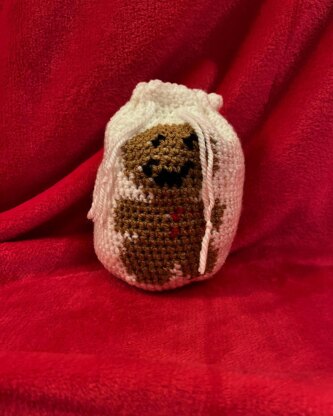 Gingerbread man Christmas gift bag