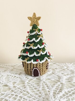 Christmas tree house candy box