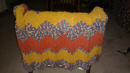 Ripples "circus" baby blanket