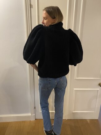 The Elodie puff sleeve chunky knit #2