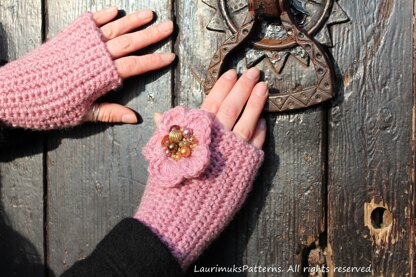 Flower mittens