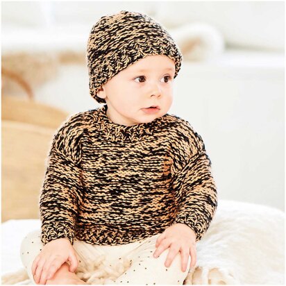 Baby's Hat and Jumper in Rico Baby Dream Luxury Touch Uni DK - 1035 - Downloadable PDF