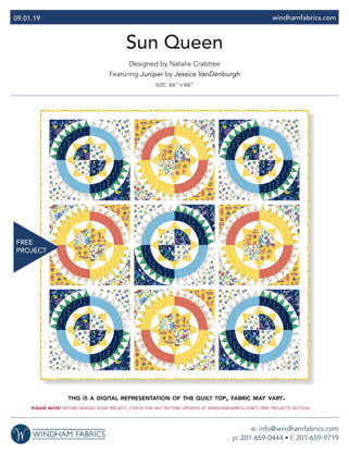 Windham Fabrics Sun Queen - Downloadable PDF