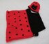 Ladybird Baby Car Seat Blanket + Hat