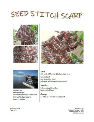 Seed Stitch Scarf