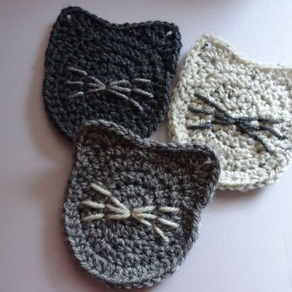Cat Coaster Crochet Pattern