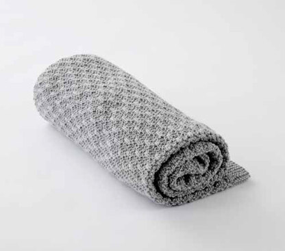 Toasty Texture Knit Blanket in Caron One Pound - Downloadable PDF