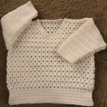 Cosy Sweater for Baby Crochet Pattern