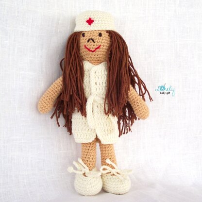 Free Crochet Pattern Nurse Doll Amigurumi