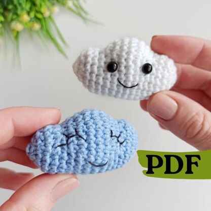 Crochet cloud pattern