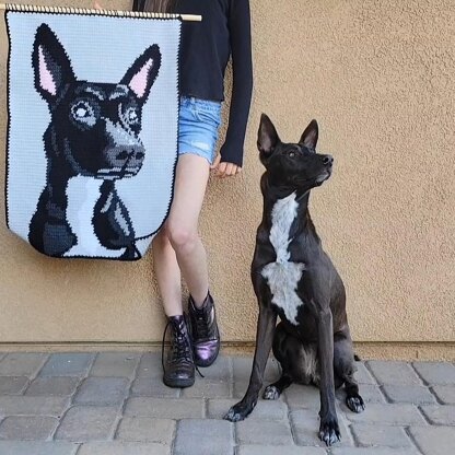 Shepherd Bull Terrier Tapestry