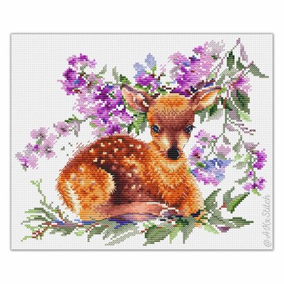 Baby Deer Cross Stitch PDF Pattern