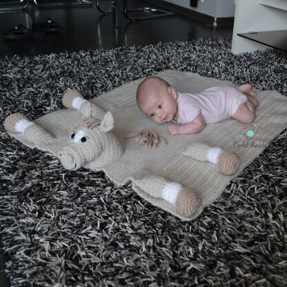 Cuddle and Play Horse and Unicorn Blanket