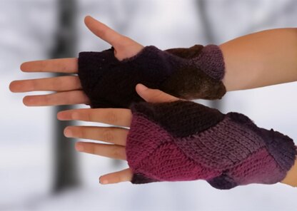 Fingerless Gloves * Rhombuses