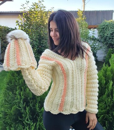 Crochet sweater for winter