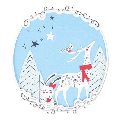 Sizzix Framelits Die Set 11PK w/Stamps - Animal Friends by Olivia Rose