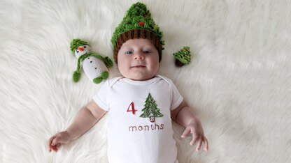 Christmas Tree Baby Hat crochet pattern