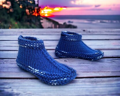 Adult Cuffed Bootie Slippers
