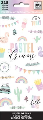 Happy Planner Sticker Sheets 8/Pkg - Pastel Dreams, 218/Pkg