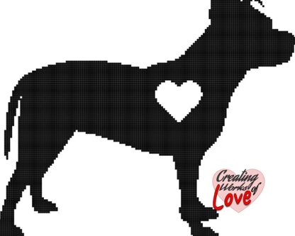 Pit bull Dog Stitch Graphgan