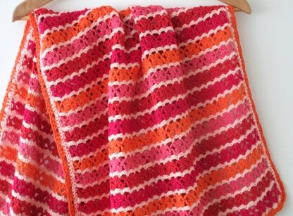 "Simply in red” baby blanket