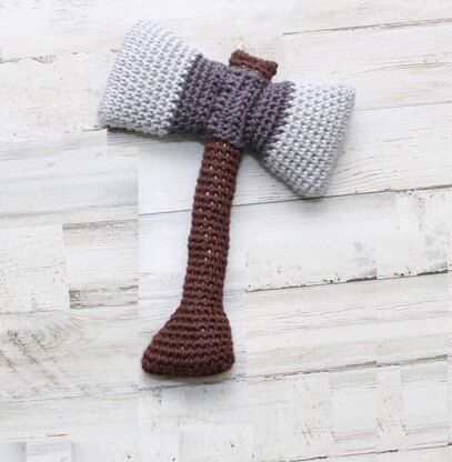 Viking axe baby rattle