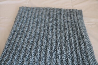 Waterfall Reversible Baby Blanket.