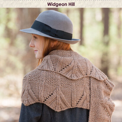 Widgeon Hill Wrap in Classic Elite Yarns MountainTop Blackthorn - Downloadable PDF