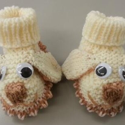 Dog Baby Booties - Newborn to 6-9 Months