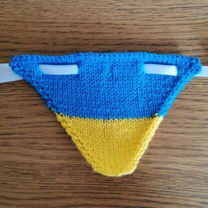 Ukrainian flag bunting