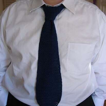 Men's Crocheted Tie