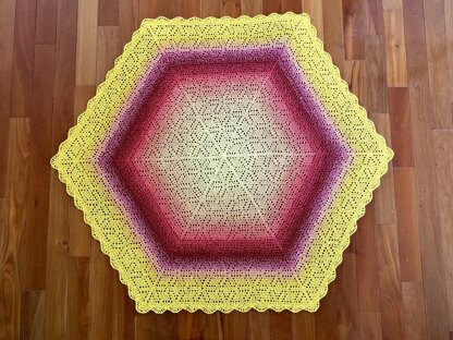 Wildflower Hexagon Blanket