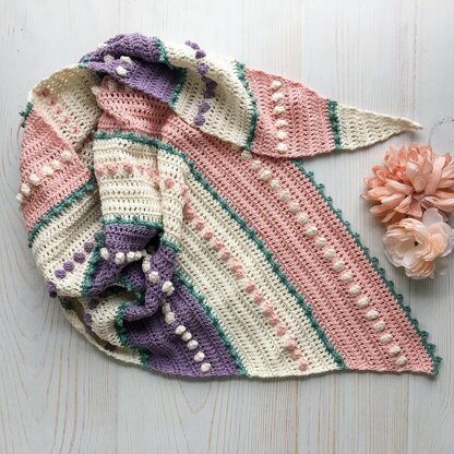 Spring Lark Asymmetrical Scarf