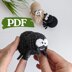 Crochet spider amigurumi pattern, easy crochet spider Halloween ornaments