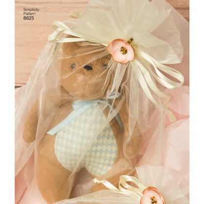 Simplicity 8625 Stuffed Animals and Gift Bags - Paper Pattern, Size OS (ONE SIZE)