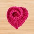 A crochet twist heart pattern