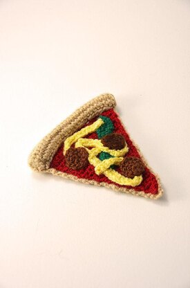 Pizza Crochet Pattern, Pizza Amigurumi