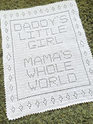 Daddy's little girl blanket