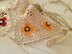 Boho Bandana with Floral Motif, Freeform Mesh and Filet Crochet Design (H8)