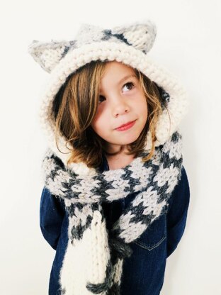 Tilly the Tabby Cat Hooded Scarf