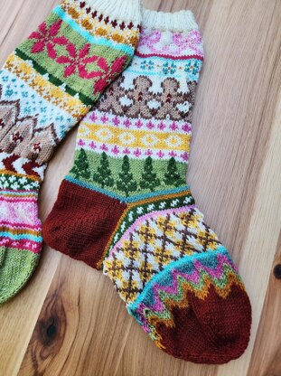 Cozy Colorwork Christmas Stockings