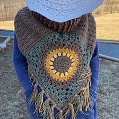 Sunflower Cowl Scarf