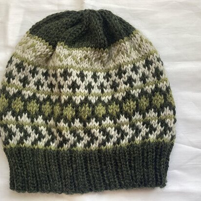 The Woodland Walk Beanie Hat - knitting pattern