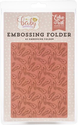 Echo Park Paper Echo Park Embossing Folder A2 - Baby Pin