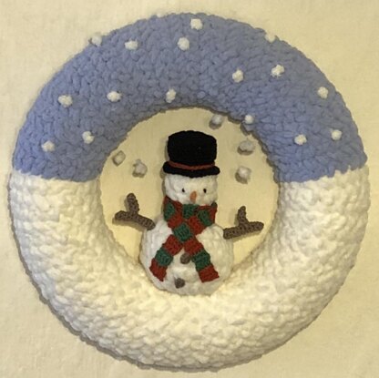 Christmas Decoration Snowman Wreath