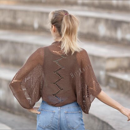 Lace Zigzag Shrug Bolero