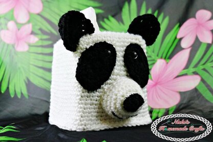 Panda Bear Tissue Box Cover