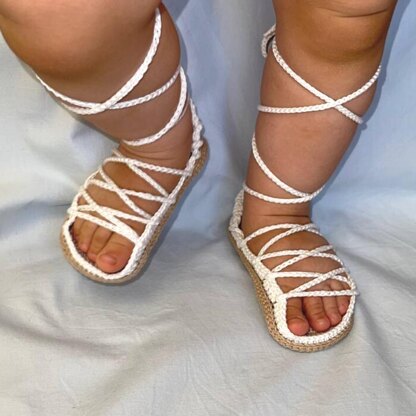 Gladiator baby sandals