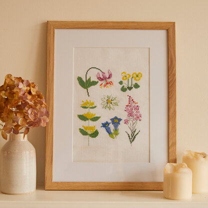 DMC Mindful Making The Meadow Flowers Cross Stitch Kit