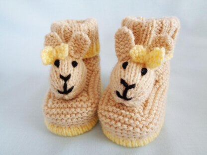 Duck and Bunny Baby Booties